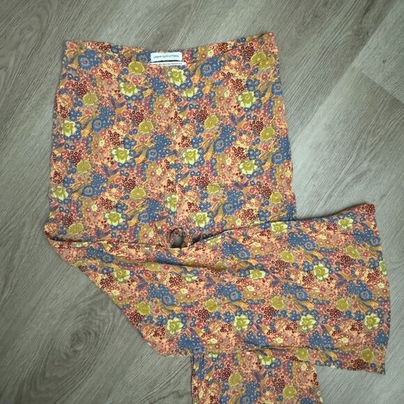 Urban Outfitters Floral Wide Leg Pants - Picture 1 of 5